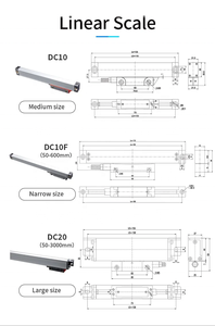 Schermo LCD digitale ottico reticolo righello lineare Encoder Multi-lingua sistema di visualizzazione per tornio fresatrice OEM personalizzato - Product Image 4