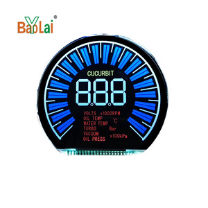 Display LCD monocromatico monocromatico a segmento LCD monocromatico personalizzato con display lcd monocromatico circolare - Product Image 1