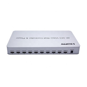 Procesador de pared de vídeo 4K HDTV de alta calidad Metal 3x3 2x2 1x2 controlador 1 entrada HD salida USB 12V entrada Audio Video Accesorios - Product Image 4