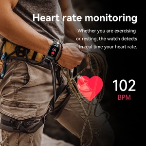 New 1.85 inch Bluetooth cuộc gọi Heart Rate máu Oxy ngủ giám sát tập thể dục LT08 thể thao ngoài trời Smartwatch Vòng đeo tay - Product Image 5