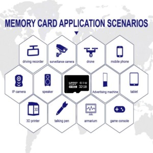 การ์ด TF สำหรับโทรศัพท์มือถือไมโคร C10 64GB 1TB SD การ์ดหน่วยความจำ128 GB การออกแบบความเร็วสูง - Product Image 4