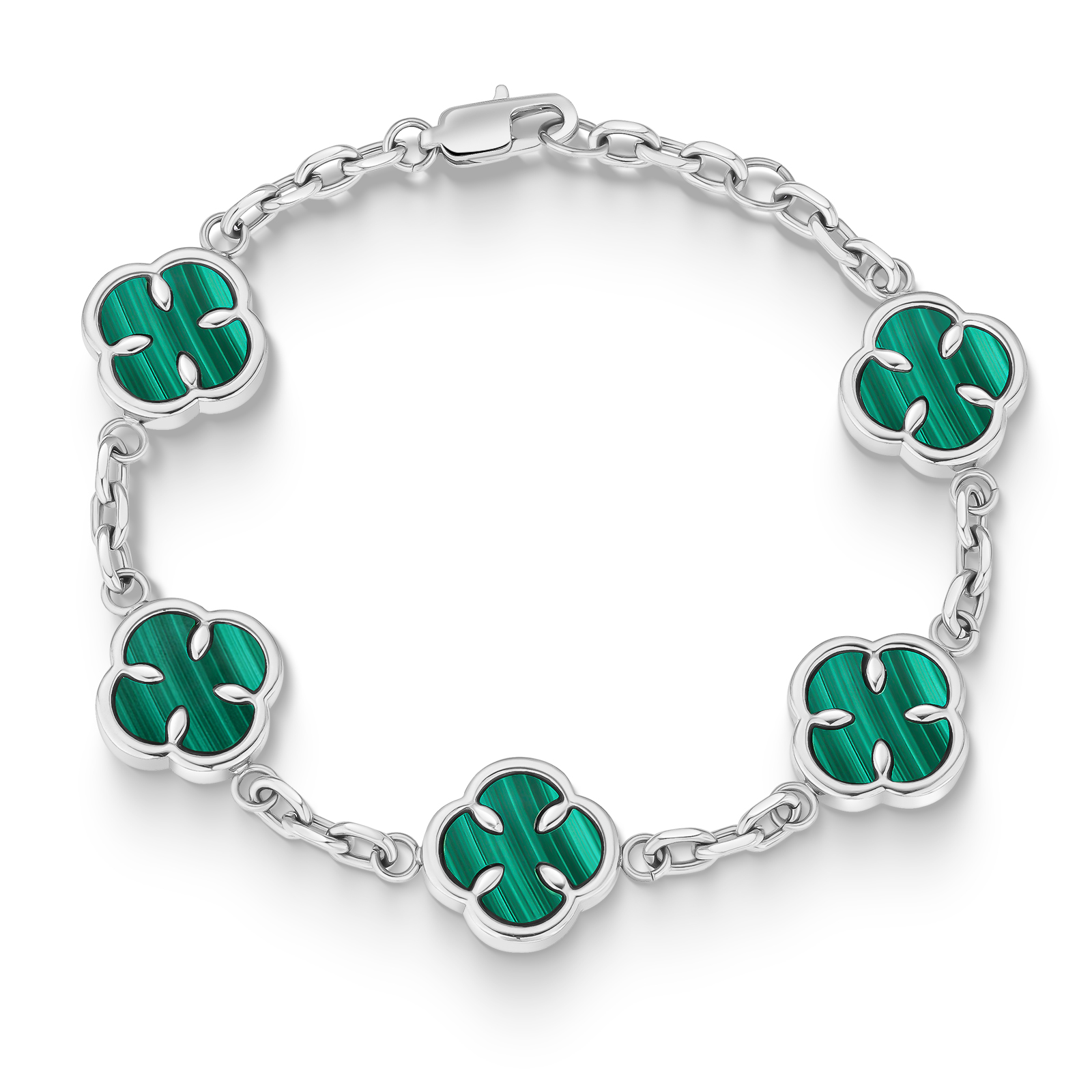 Silver-Malachite