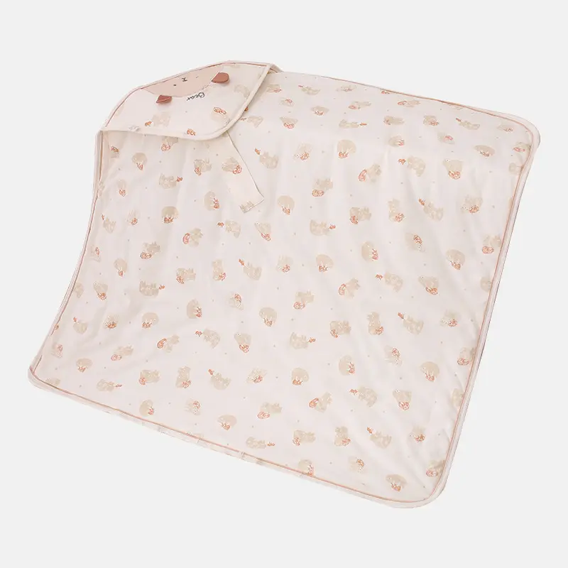 Nouveau-né quatre saisons modèles wrap bébé anti-effrayant saut section mince couverture emmailloter tissu parent-enfant ours câlin couette