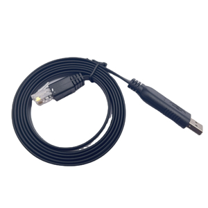 USB Type-CオスからRJ45 USBコンソールケーブル1mフラットLケーブルブレードシールド付き3A高速充電コンピュータFTDIFT232R - Product Image 1