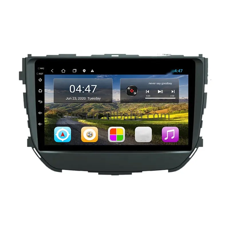 Xe Android sruis Máy nghe nhạc GPS Ant Navigator Quad-core 9 inch cho Suzuki Alto 2009 2010 2011 2012 2013-2016