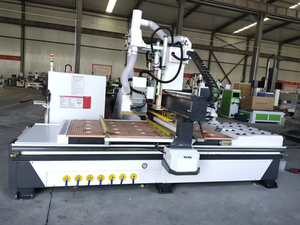 1325 <strong>ATC</strong> <strong>Cnc</strong> <strong>Router</strong> Machine With 12 Automatic Tool Changers Under Gantry With High Speed
