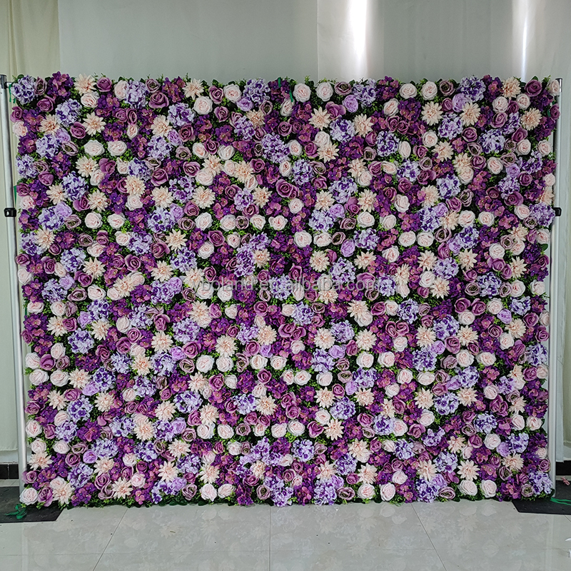 12# Muro di fiori viola