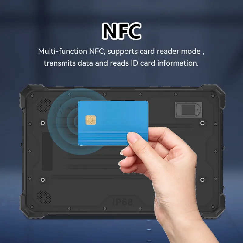 10,1 дюймов водонепроницаемый Ip68 противоударный NFC Восьмиядерный 8 ГБ 128 ГБ 4 г LTE прочный промышленный Android планшетный ПК