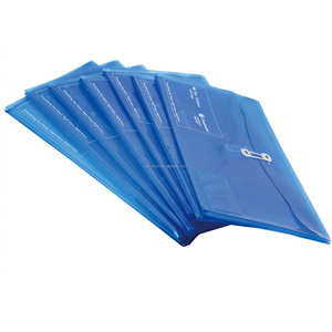 Kunden spezifischer UV-Druck-Kunststoff-PP-Umschlag mit Knopf-und Schnur verschluss - Product Image 1