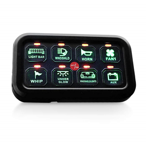 Evrensel 8 yollu sekiz Gang paneli anahtarı 8 Gang LED anahtarı paneli ince dokunmatik kontrol Panel kutusu koşum ile - Product Image 2
