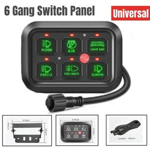 2024 Off road ışığı 6 Gang anahtarı paneli araba RV tekne deniz 12V için LED ışık Bar devre kontrol kutusu - Product Image 6