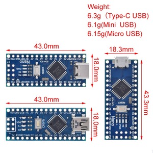 TZT Type-C USB Nano 3.0 con Bootloader Controller Nano 3.0 compatibile per Driver USB Arduino CH340 16Mhz IC originale ATMEGA328P - Product Image 3