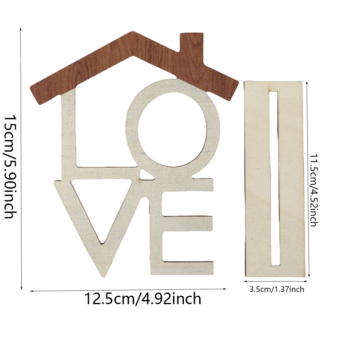 Panneau en bois LOVE