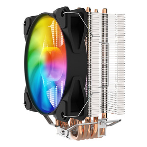 Ventilador de refrigeración de radiador de CPU de 6 tubos de cobre ultrasilencioso, chasis de volumen de ordenadores multiplataforma compatibles con LED - Product Image 1
