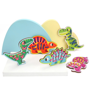 Children <strong>String</strong> Threading Toy Early Educational Hand-eye Coordination Cartoon Animal Threading Wooden Board Toy DIY - Product Image 6