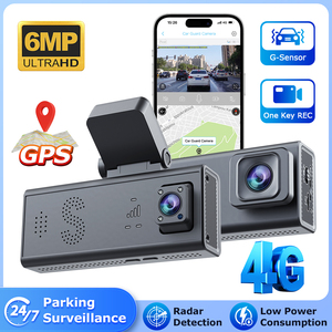 SECTEC nuevo 4G coche 6MP cámara de doble lente GPS Pista 24 horas de grabación baja potencia guardia de estacionamiento vigilancia cámara de detección de movimiento - Product Image 2
