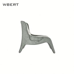 WBERT意大利豪华实木扶手椅-设计师别墅俱乐部椅，用于酒店房间、销售部或客厅