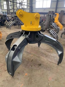 High Quality Excavator <strong>Grab</strong> Scrap Metal Demolition Sorting Grapple with Gear Orange Peel Bucket for Catching Scrap Metal - Product Image 4