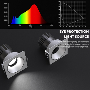 7W <strong>9W</strong> Led Chrome Ar111 Square Downlight 12W Square and Round Cob Downlight Led 18W Night Mode Adjustable Mr16 Ip54 <strong>Light</strong> - Product Image 4
