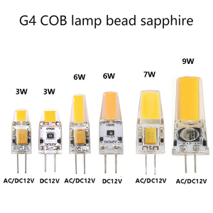 G4 LEDピンサファイアCOBシリコンクリスタルランプ3W 6W 7W 9WスマートバルブAC/DC12Vハロゲンランプ交換 - Product Image 6