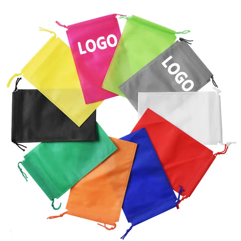 Bolsa de sapato personalizada não-tecido, saco de sapato com logotipo impresso personalizado