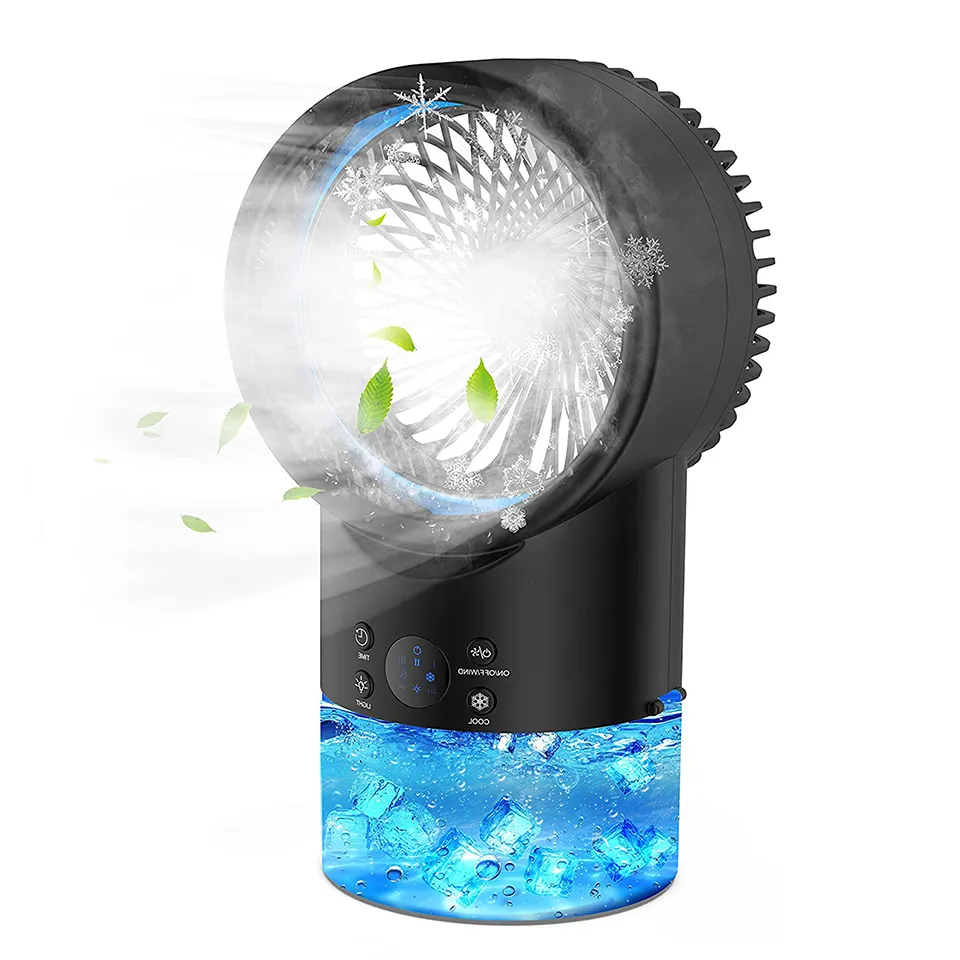 Humidificador personal de vapor de agua, ventilador de aire acondicionado para verano con LED, gran oferta, buen precio, 2023