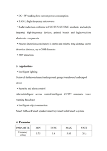 5.8GHz Security and Alarm <strong>Control</strong> Doppler Radar <strong>Module</strong> Infrared Induction Radar <strong>Sensor</strong> for Intelligent Human Body Detection - Product Image 5