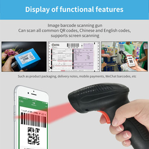 Bar <strong>Code</strong> Reader 1D 2D USB Lector Handheld Barcode Scanner for Inventory Quick Scanning of QR <strong>Code</strong> for Cashier <strong>and</strong> Payment