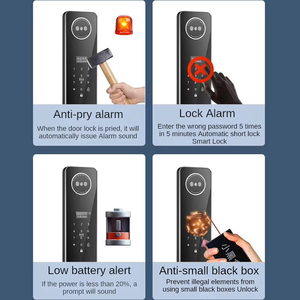 Mehrsprachiges Passwort 3D-Gesichtserkennung Intelligentes Türschloss mit Kamera und Finger abdruck Automatische Tuya Wifi Smart Lock Tür - Product Image 5