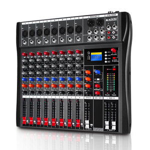 KAIKA CT8- 4 profesyonel ses dijital DJ mikseri 6/8/12/16 kanal ses mikseri ses karaoke güç 48V USB - Product Image 6