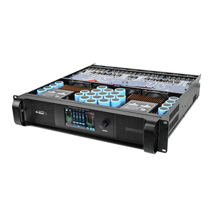 PA System Led Touch Screen 4 Channel FIR Filtering XLR DSP20000Q Touring <strong>DSP</strong> Amplifier with Dante <strong>Networking</strong> - Product Image 4