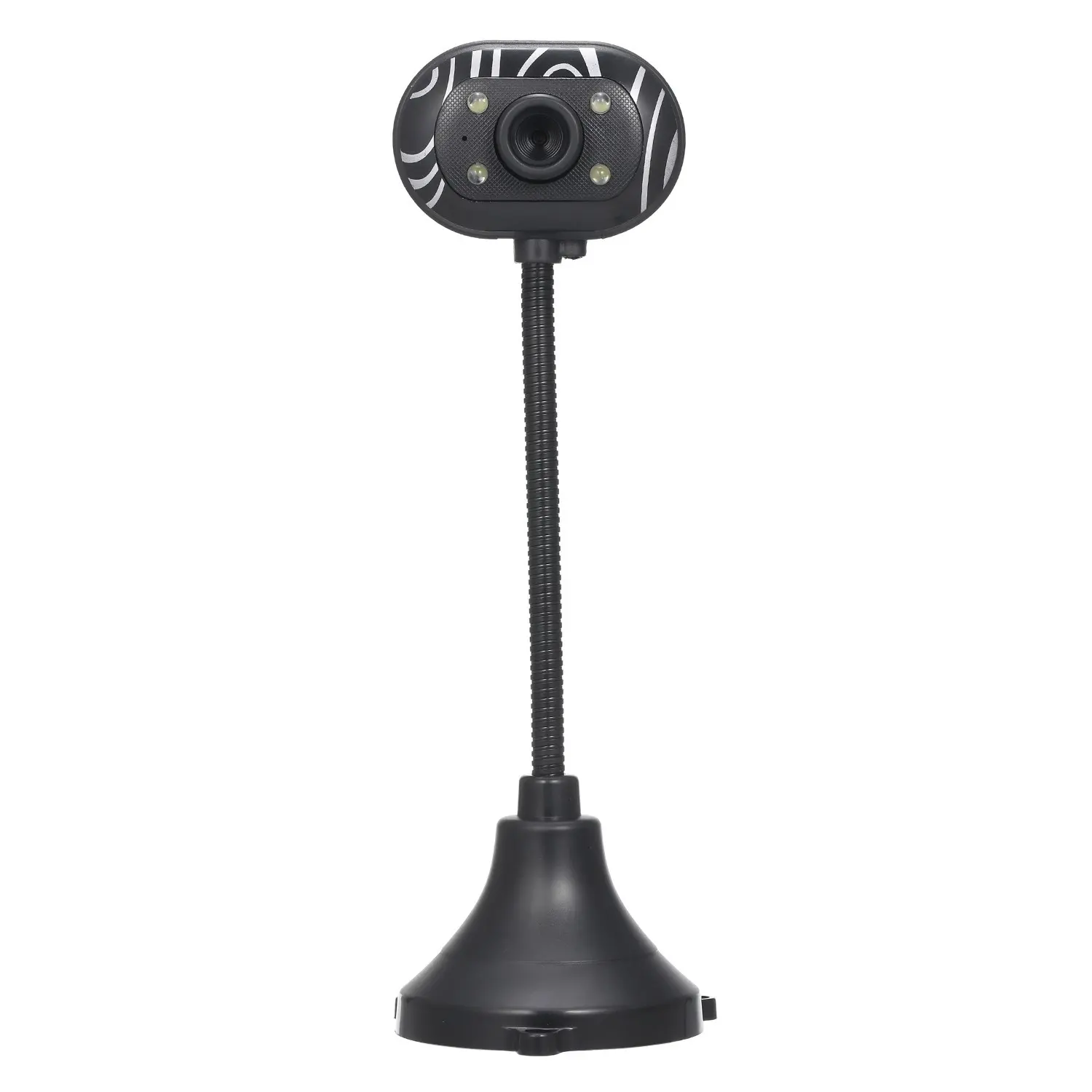 Webcam HD 480P, 2.0 P, avec microphone, 4 led, sans pilote ni lumières, accessoire pour ordinateur portable