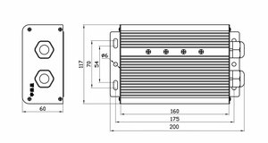 BLDC Programmier bare bürstenlose DC-Motors teuerungen 48V 500W Naben motors teuerung für Hub Scooter Motor - Product Image 5