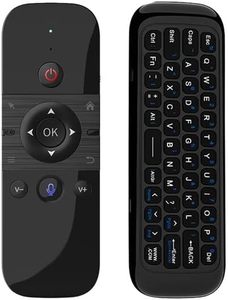 ミニM8ワイヤレス2.4G充電式RFリモコンAndroid TVボックスプラスチックキーボード固定コードと音声機能付き - Product Image 3