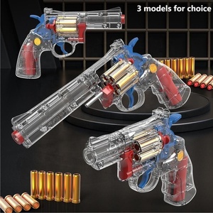 Transparent 357 ZP5 <strong>Revolver</strong> Soft Bullets Pistol Gun Toy EVA Foam Dart Blaster Bullet Guns Shell Ejecting Toy Gun Weapon Model - Product Image 5