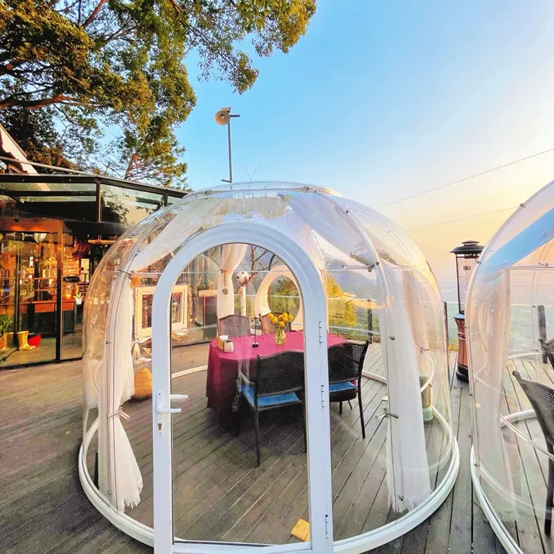 Tenda a cupola Igloo lussuosa tenda a bolle gonfiabile Lodge Party Rental Bubble balloon house