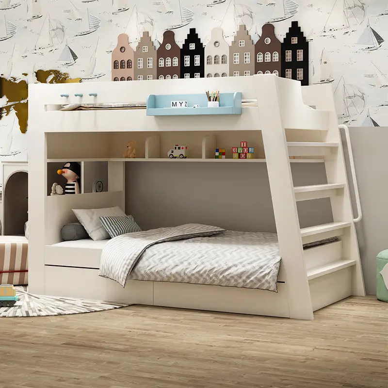 Literas para niños, muebles de dormitorio con tobogán, nuevas