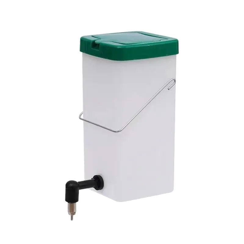 1L Bebedero de plástico para pezones de conejo Cubo de agua 1000ml bebedero para animales