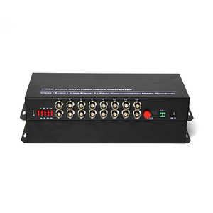 Video To Ethernet Converter 1 Pair FC 20km 16 <strong>Channel</strong> Analog BNC To Fiber Video Converter - Product Image 1