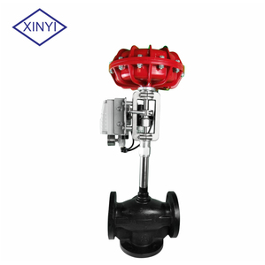 DN50 PN16นิวเมติก Actuator การถ่ายเทความร้อนน้ำมันควบคุมสัดส่วนการไหล3-Way วาล์ว - Product Image 2