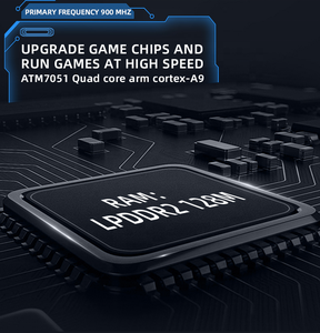 คอนโซลวิดีโอเกมแบบพกพา X51 5.1นิ้วเครื่องเล่นเกมมือถือคลาสสิกย้อนยุคพร้อมตัวเลียนแบบในตัว Wi-Fi สำหรับให้เป็นของขวัญ