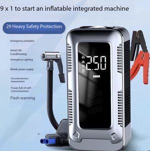 Fonksiyonlar taşınabilir araba yüksek güç takviyeli marş aküsü paketi ile hava kompresörü 6 in 1 araba atlama marş kiti pil Booster yardım - Product Image 2