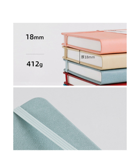 All'ingrosso colorato calza A5 ufficio/libro di affari con cinghie di stringa di materiale PU blocco note batch superficie dura taccuino - Product Image 5