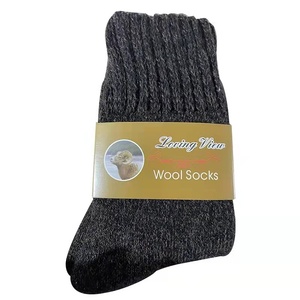 Chaussettes chaudes d'hiver en coton épais tissé organique pour hommes