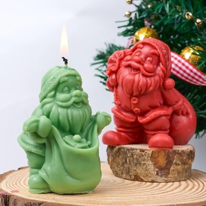 Noel baba silikon kalıp yaratıcı noel dekorasyon kalıp DIY yılbaşı hediyeleri için alçı süsler mum sabun ve pişirme