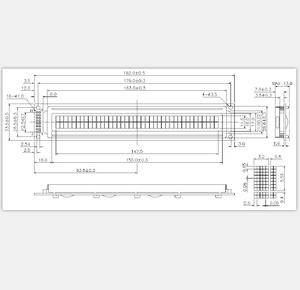 Módulo Cob de gran tamaño 40X2 carácter STN amarillo verde 16 pines 8 bits paralelo 5V Módulo de pantalla LCD 4002 con retroiluminación - Product Image 2
