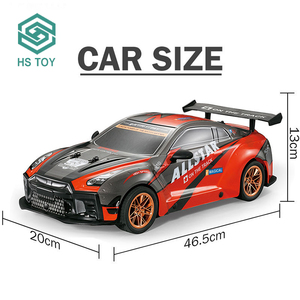 HS 2.4G yüksek hızlı sürüklenme yarış hobi radyo kontrol PVC paletli 1/10 ölçekli modeller RC spor araba USB - Product Image 5