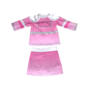 Özel tasarım 16 18 inç özelleştirilmiş bebek aksesuarları amerikan hediye Cheer okul bebek küçük amigo üniforma - Product Image 3