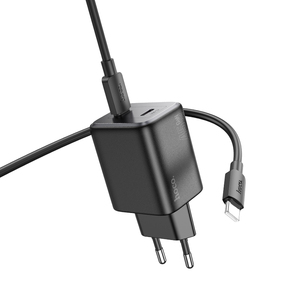 HOCO N42 EU Elogiado Dual Port PD45W 2C <strong>Charger</strong> With Type-C to Type-C Data Cable Set - Product Image 1