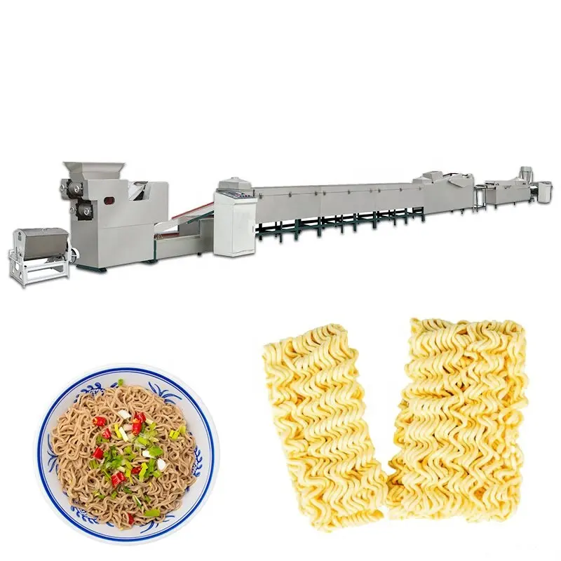 नूडल उत्पादन लाइन नूडल लाइन पूर्ण स्वचालित तुरंत नूडल बनाने की मशीन पास्ता मशीन निर्माता